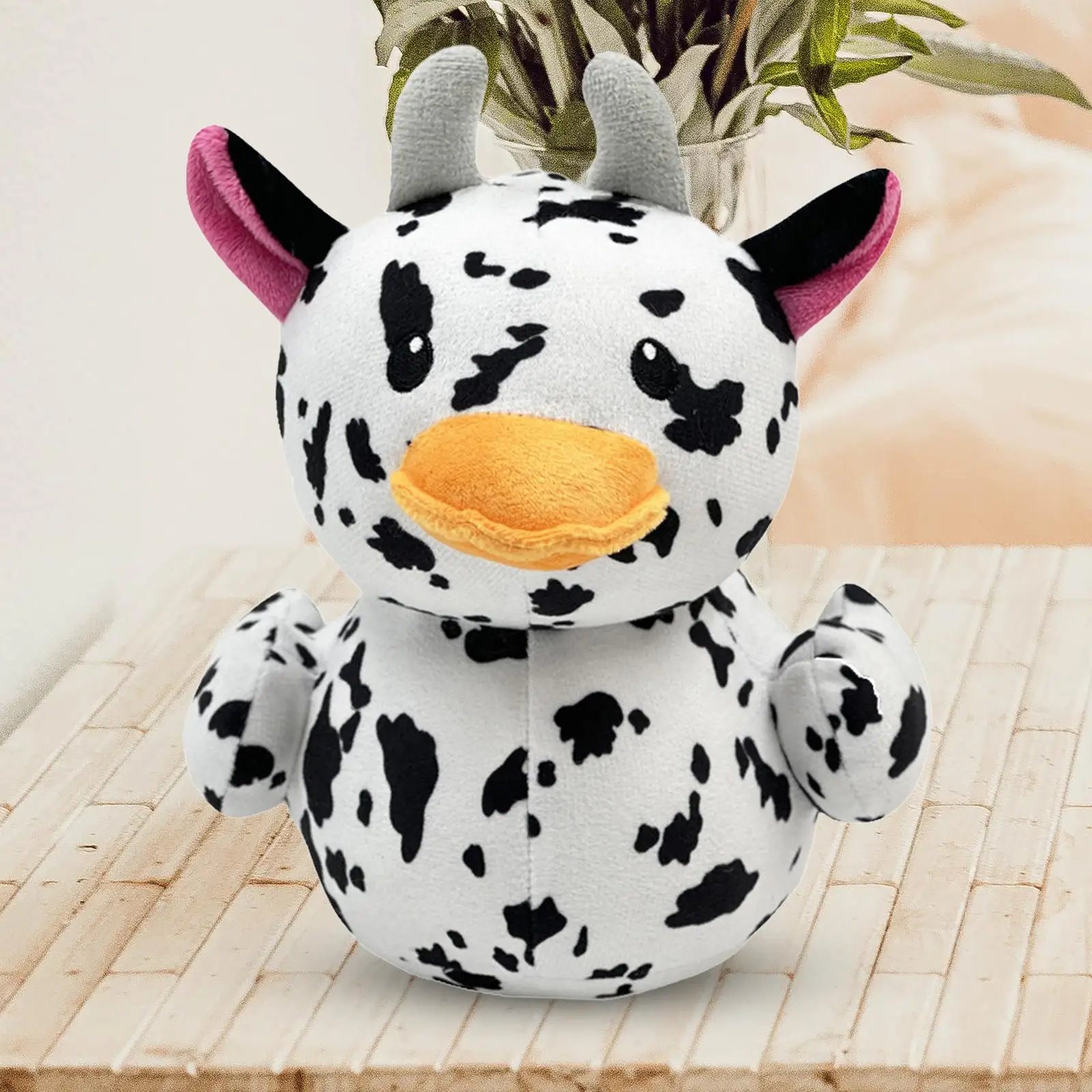 

Корова Утка Мягкая игрушка животное милое украшение Подушка забавная 8,66 дюйма корова утка плюшевая игрушка для спальни гостиной дня рождения Пасхи путешествия