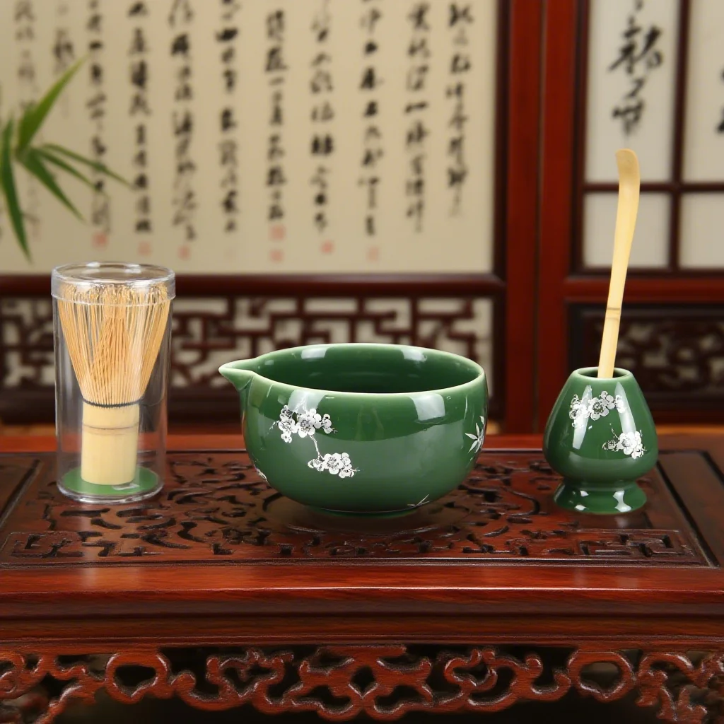 2 قطعة/4 قطعة/5 قطعة مجموعة خفق ماتشا-وعاء ماتشا و...