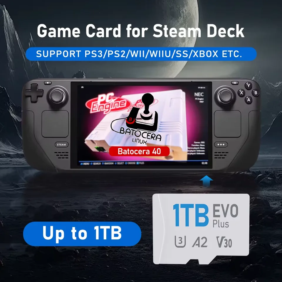 Wii Steam Deck Switch Ps3 Emulator Game Card For Steam Deck With