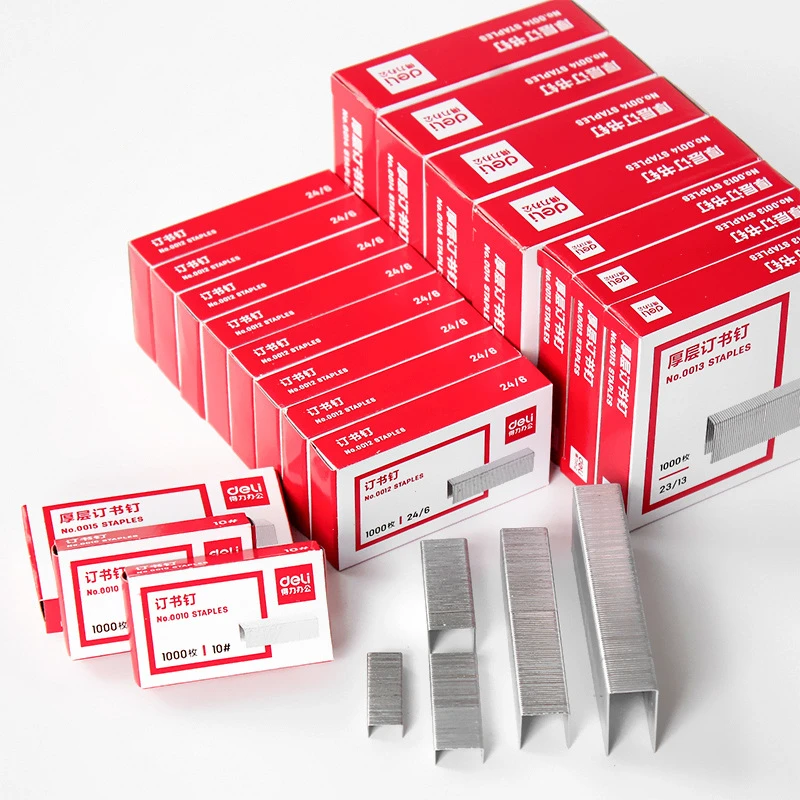 Staples Set 10# 12# 24/6 Stainless Steel Staple Nails for Stapler Binder 1000pcs staple nails set