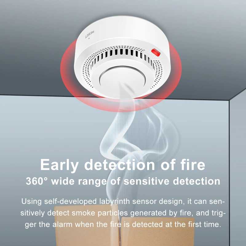 Tuya Smart WiFi Smoke Detector 2 Pack smoke alarm