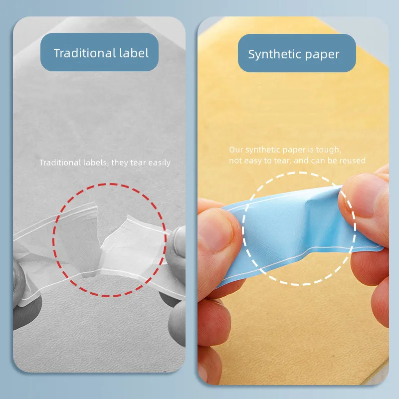10PCS Self-adhesive Lable Stickers Colorful Handwritten Label Stickers Index Classification Waterproof School Office Supplies