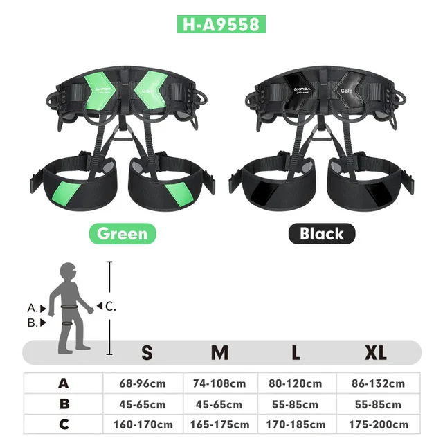 Comfortable Multi-Functional Climbing Safety Harness