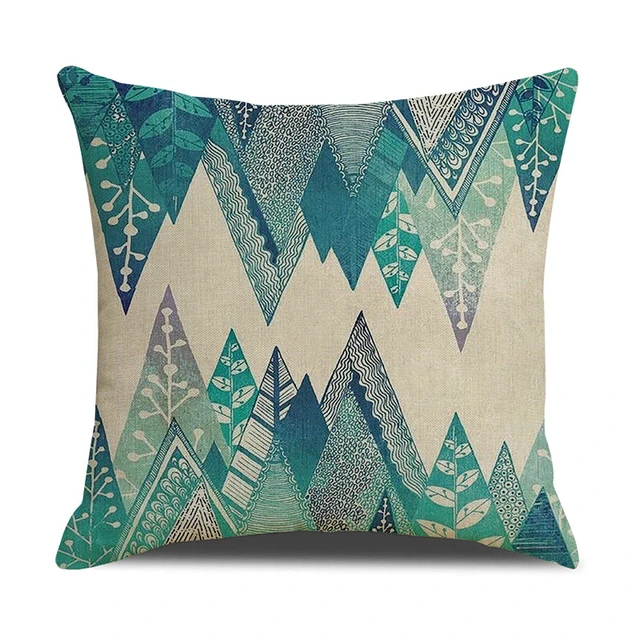 Waterproof Pillow Case Geometric Print Throw Pillow Covers Modern Outdoor  Cushion Cover for Couch Patio Tent