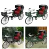 Chinese Style 1:12 Scale Tricycle Model Lifelike Landscape Ornament Decor Metal 4