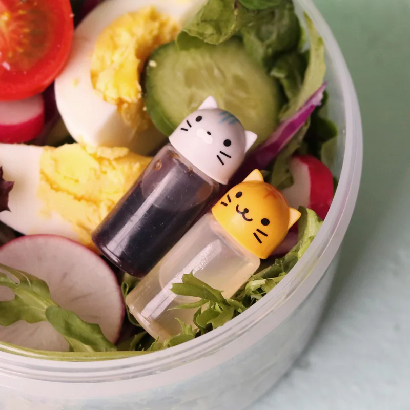 Mini Portable Ketchup Bottle Cute Seasoning Sauce Bottle Salad Dressing  Container For Kids Child Bento Lunch Box Kitchen Access - AliExpress