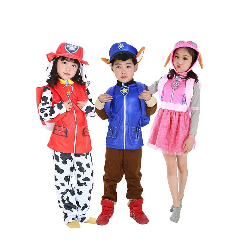 Disfraz de la patrulla canina para niños y niñas, chaleco Ryder de  poliéster con esponja, abrigo con Clip, traje de actuación, juegos de rol,  regalos de navidad - AliExpress