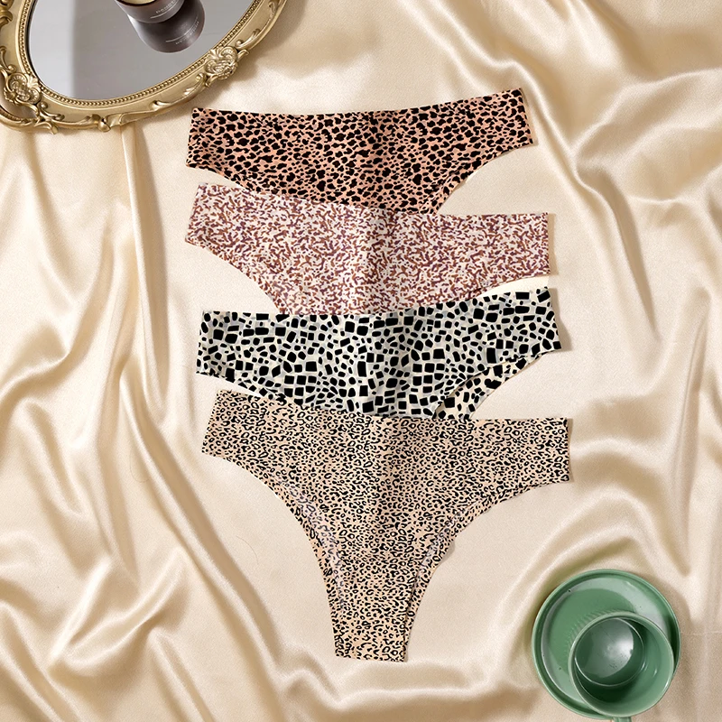 Women' s Seamless Underwear Leopard Panties - Uniqwear