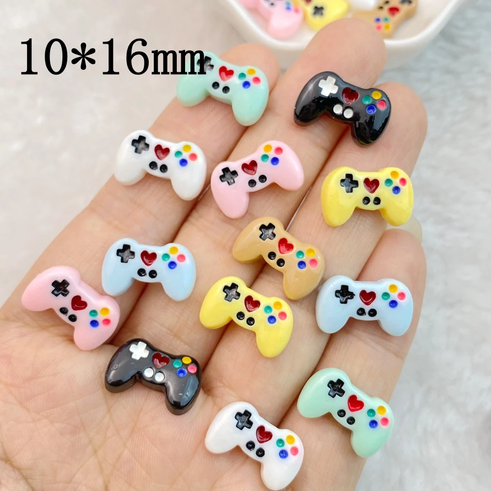 20Pcs Mixed Nail Art Resin Game Pad Designer Charms strass artigianato fai da te per gioielli decorazioni 3D per unghie