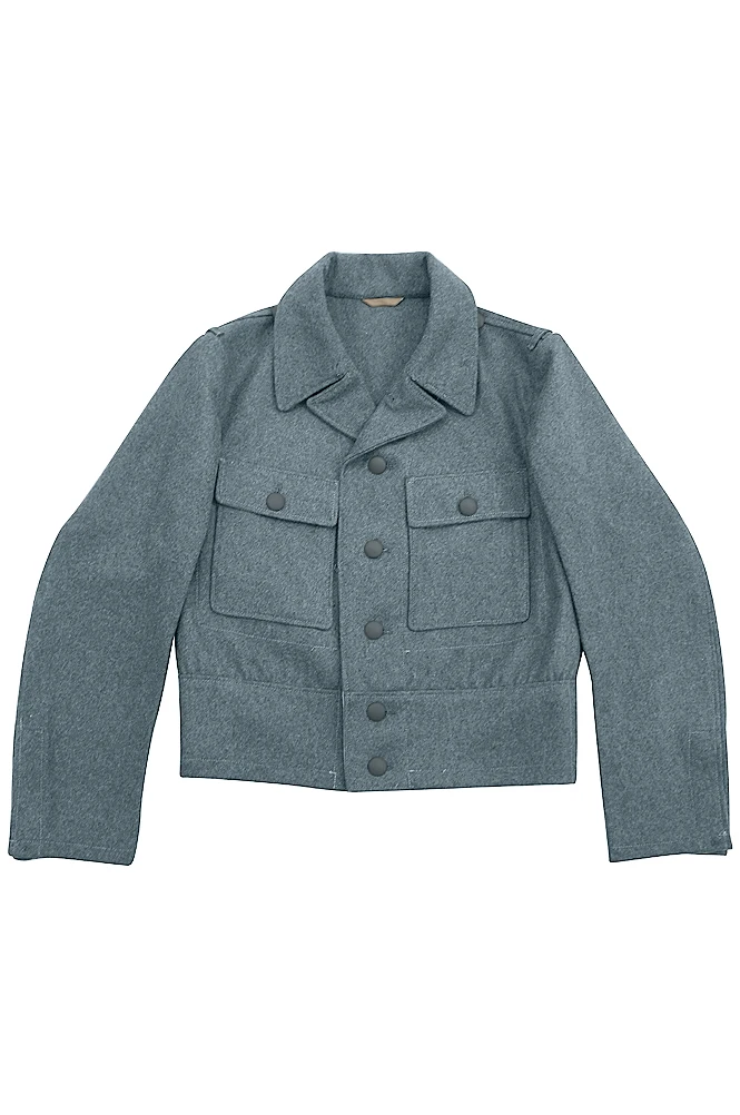 

GUWM-026 WWII German M44 Elite EM Italian Field Wool tunic Feldbluse blue green grey