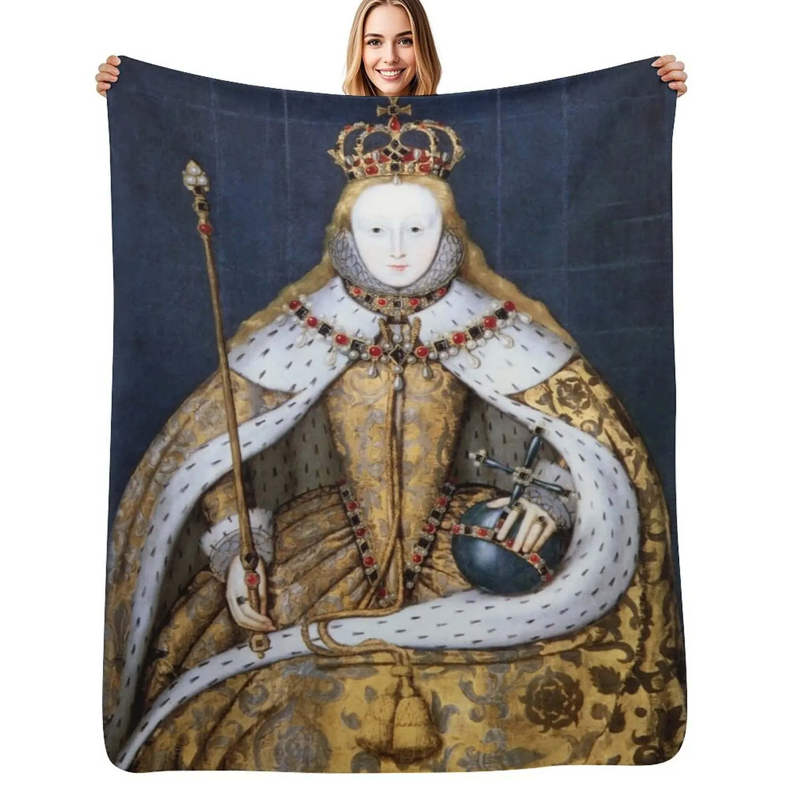 elizabeth-i-coronation-portrait-throw-blanket-soft-cozy-blanket-for-pet