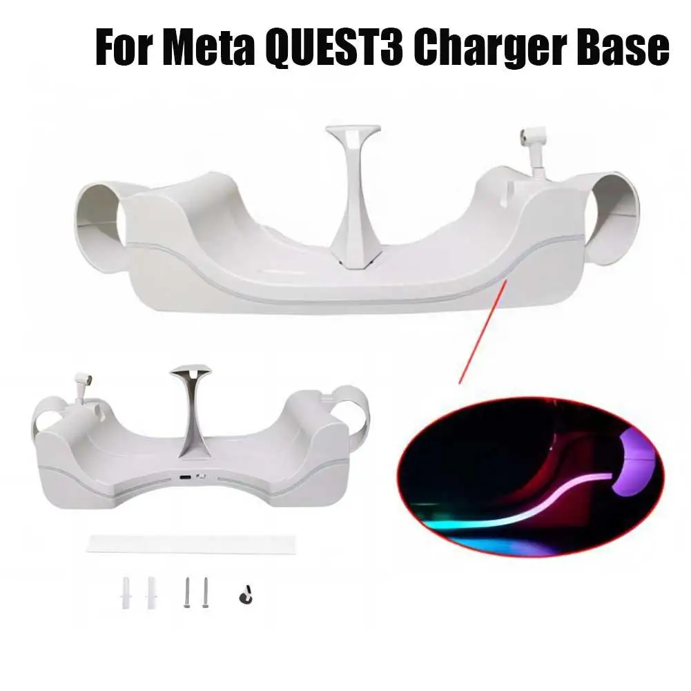 

Настенная зарядная док-станция для Meta Quest 3 Vr, аксессуары, дисплей, зарядная станция, магнитный контактный зарядный стенд I3n9