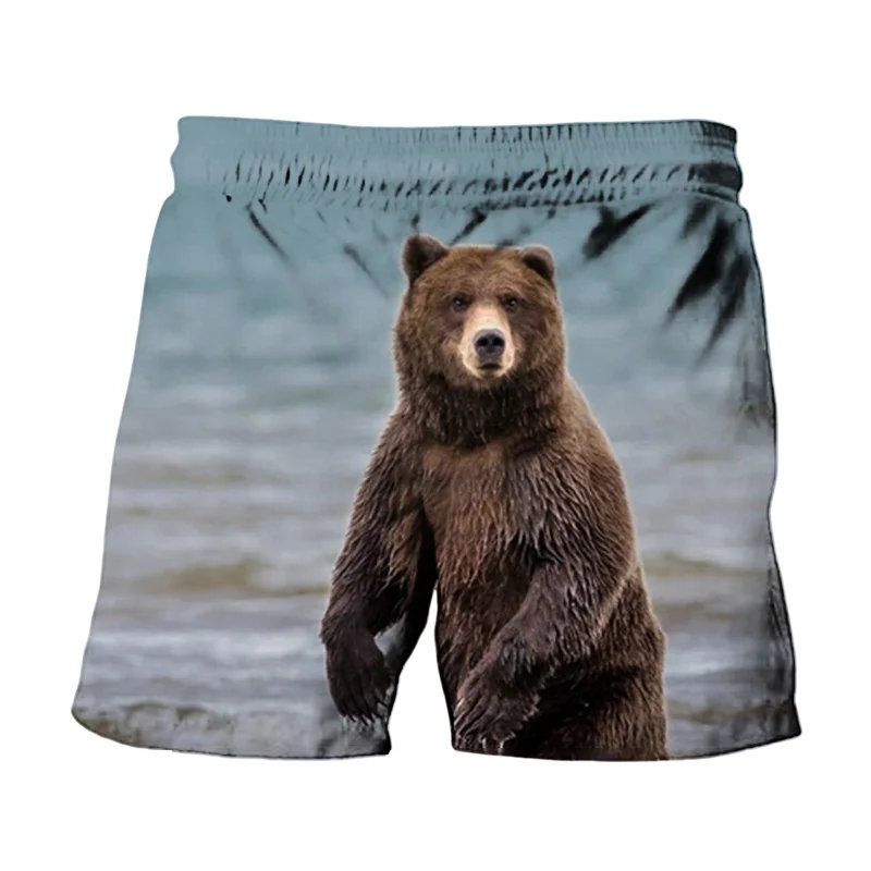 Russia Eagle Emblem Graphic Beach Shorts Men 3D Russian Flag Bear Printed Board Shorts Swimsuit homme 2024 Summer Swim Trunks 4
