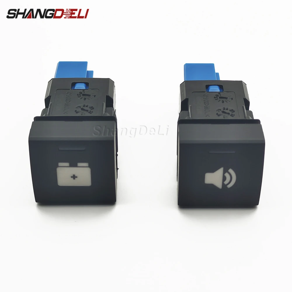 Car Led Light BATTERY ON OFF Push Switch Speaker horn volume switch button For Toyota Camry xv70 2018 Avalon Rav4 2020 prado 150 |
