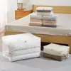 Storage Box Large Capacity Space-saving Foldable Clear Sweater Storage Bag PEVA Waterproof Bed Sheet Organizer Storage Pouch 2