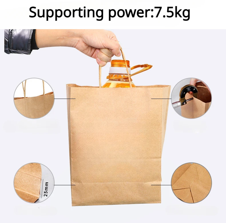 Color Reinforce Thickened Kraft Paper Handbag Free Custom Logo Multi-color Packaging Bag Customized Handbag for Gift Clothing 3 S44c4fb041af7485ab29ee3099f66a500n