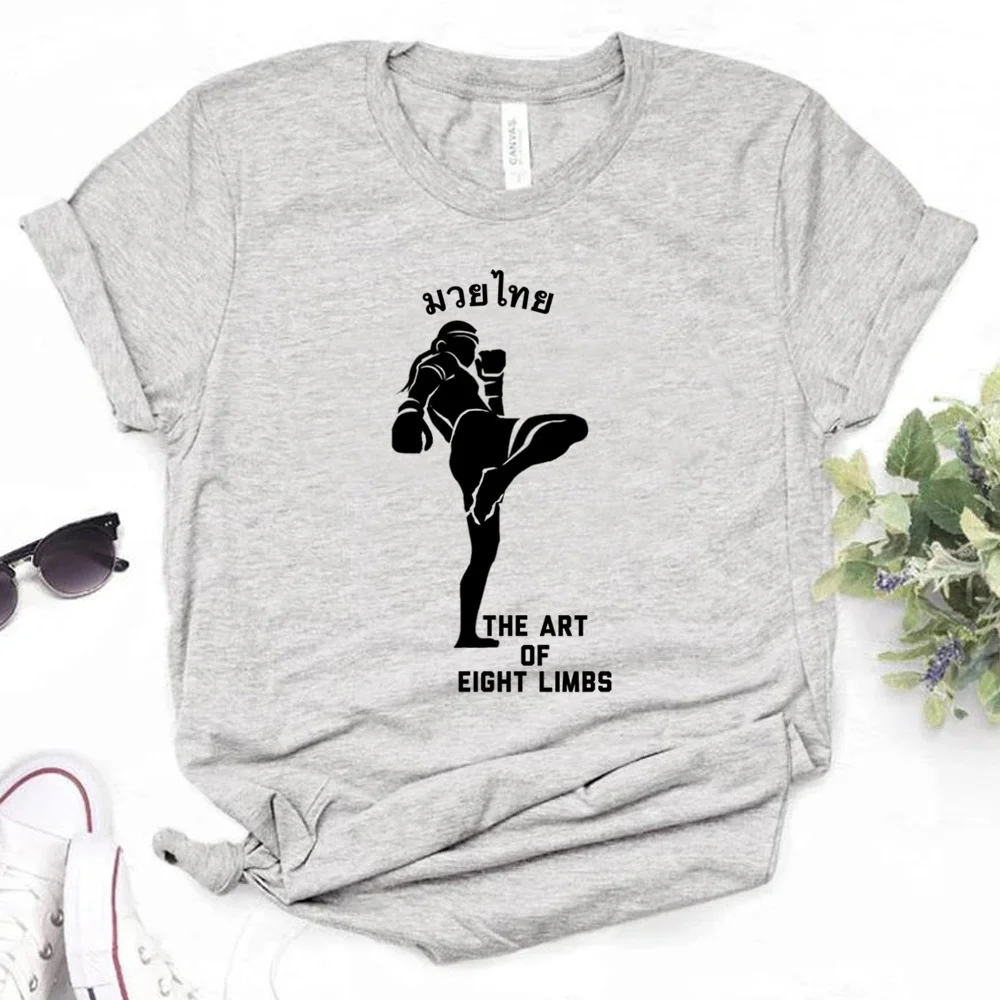 

Muay Thai tshirt women designer Tee female Japanese clothes