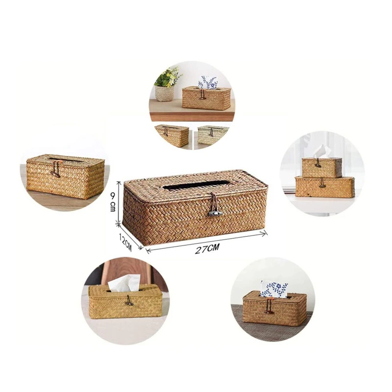 

Tissue Box For Barthroom home hotel And Office New Rattan Tissue Box Home Decoration Handmade Desktop Tissue Rattan