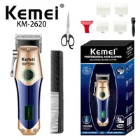 Kemei Professional Hair Clipper KM-2620 Long Range Automatic Push Clipper USB Fast Charging Hair Salon Electric Push Clipper 1