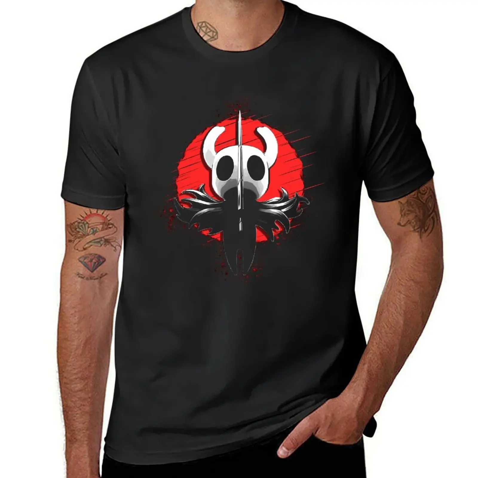 

Knight - Hollow Knight T-Shirt anime graphics blacks heavyweights men t shirts