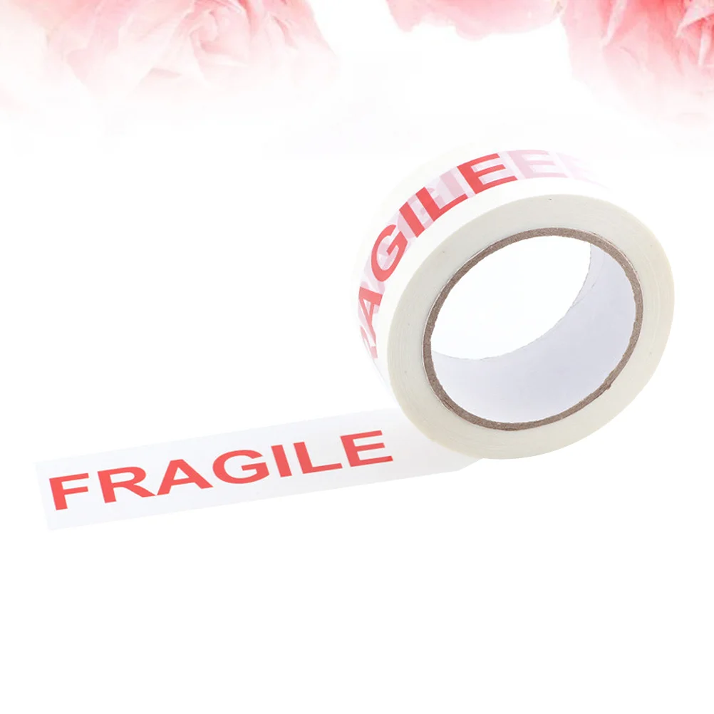 

Лента с надписью «Fragile» запаивание, упаковочная лента для коробок рулонная упаковочная лента, прочная безопасная Липкая лента для ваших коробок, белая