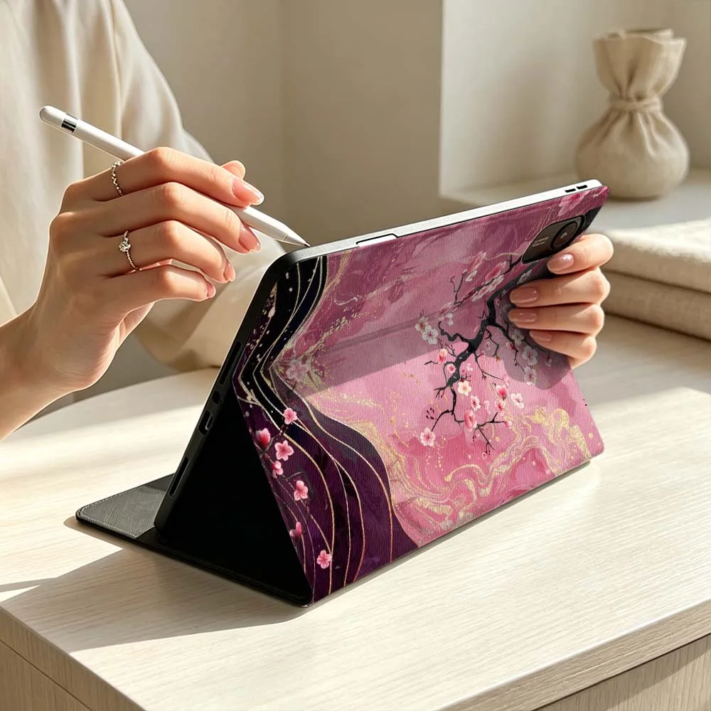 Cherry Blossom Wave Soft Pen Tray Tablet Case