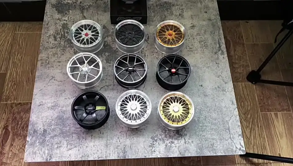 BBS RS 15インチをリム交換16インチ化+PCD加工+バレル研磨｜アルミ 1/5