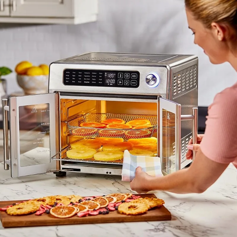 Emeril Lagasse 26 QT Extra Large Air Fryer, Convection Toaster Oven with French Doors, Stainless Steel 4