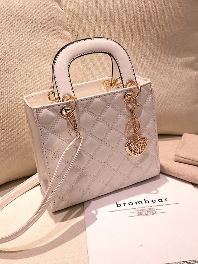 حقيبة يد ماسية للنساء من مادة PU ، حقيبة كتف مشرقة...