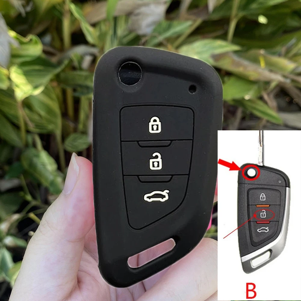 Key Case Cover Key Case Remote Control Case Cover Silicone Key Cover Rubber Protector Case Accessories For Universal 3 Buttons VVDI2 Wire Remote For Xhorse MINI Programmer VVDI