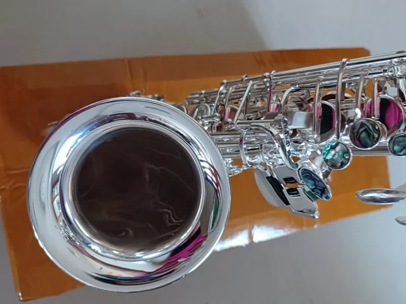 2025 Mark VI Alto Saxophone Silver Plated E Flat Brand Professional Musical Instrument Sax With Case Brass mouthpiece Reed