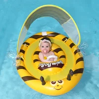 Swimbobo Inflatable Baby Swimming Float Activity Center With Canopy Foldable Swim Pool Seat Floating For Kids 1
