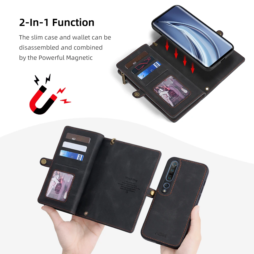 phone belt pouch Wallet Shoulder Bag Phone Case For XiaoMi 9 10 10Pro 11 5G RedMi 8 9 10 Note8 Note9 Note10 Note11 Poco M3 M4 X3 Pro NFC phone purse