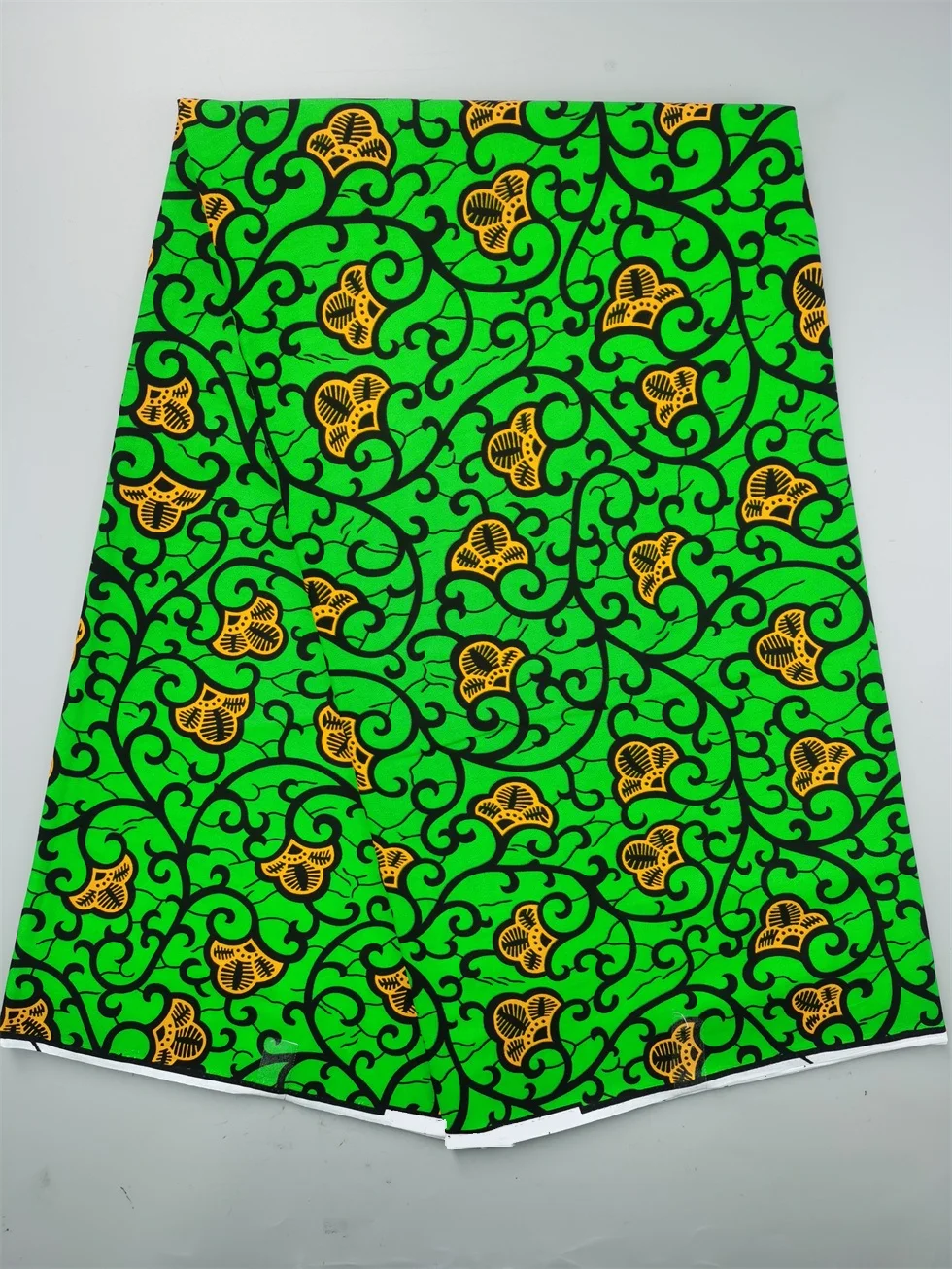 Authentic Wax Print Fabric African Dress Material 100% Cotton, 6 Yards
