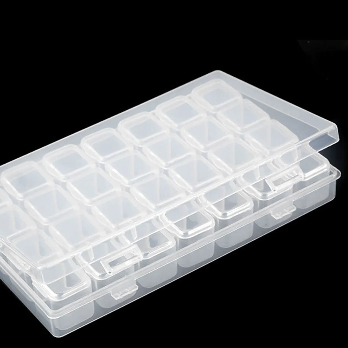 28/56 Slot Adjustable Plastic Storage Box Storage Box Case for Jewelry Diamond Painting Craft Bead Pill Holder Tool