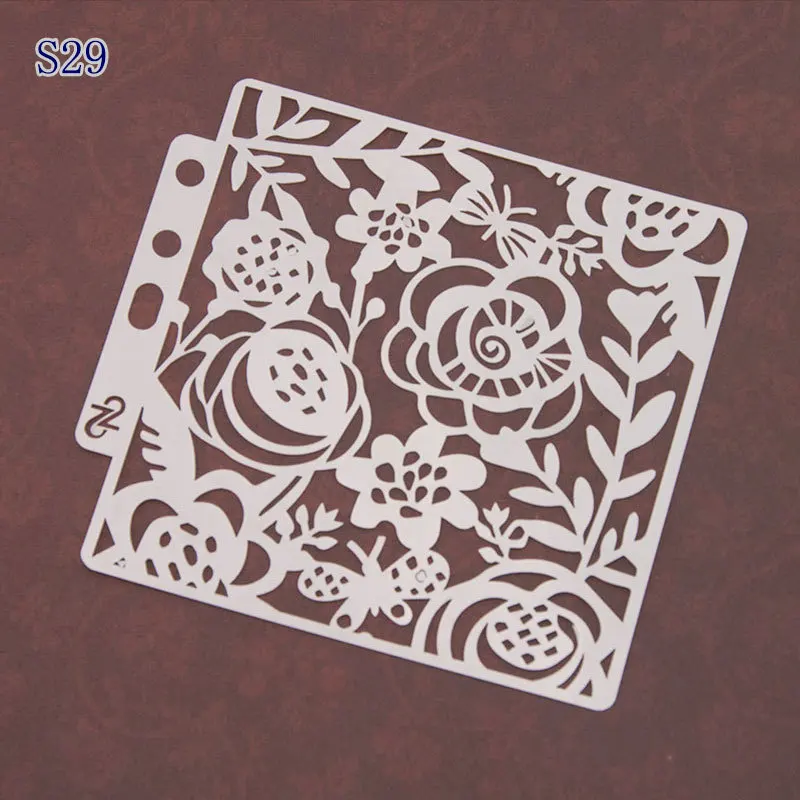 

Butterful flower DIY Layering Stencils for scrapbook/photo album Painting Scrapbook Coloring Embossing Album Decorative Template