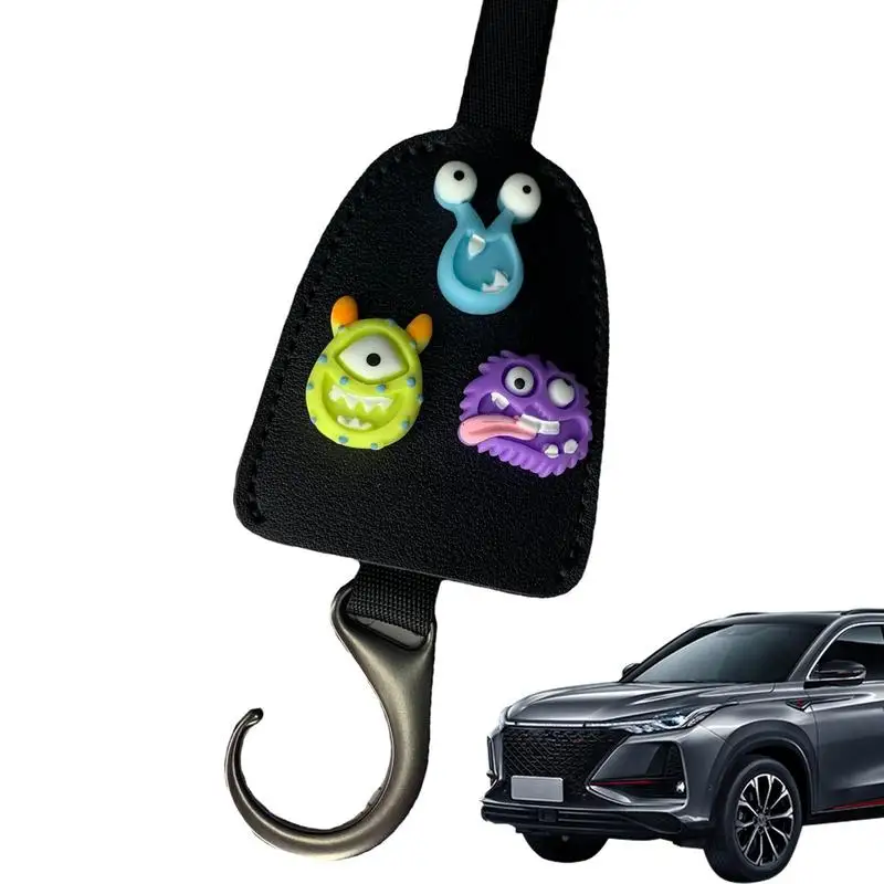 

Car Seat Hook Car Purse Hooks Universal Car Storage PU Leather Hooks Multifunctional Auto Backseat Hangers Universal Hooks