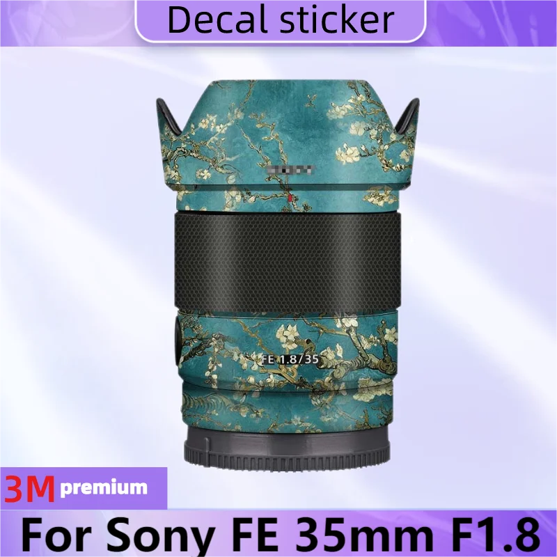 Per Sony Fe 35Mm F1.8 Adesivo Per Obiettivo Della Fotocamera Involucro In Vinile Rivestimento In Pellicola Antigraffio Fe 35 1.8 F/1.8 351.8 Sel35F18F