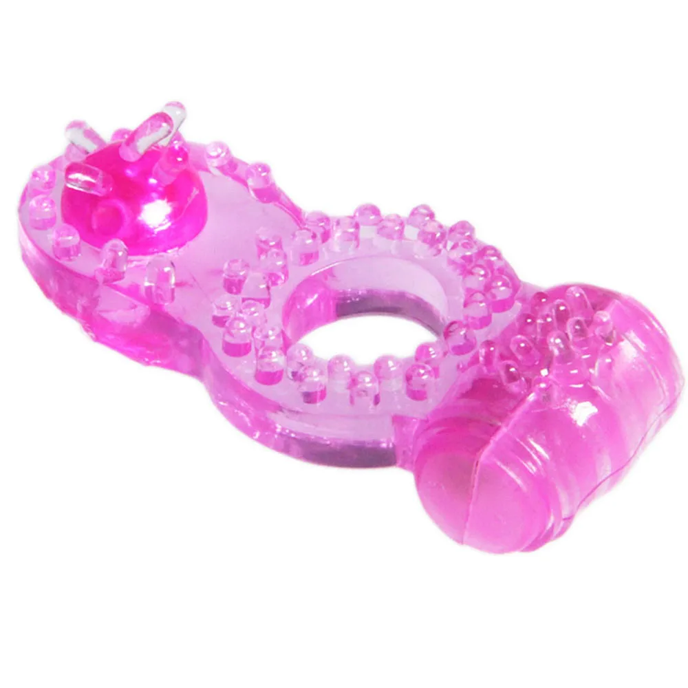 Sex Toys Couples Dual Pleasure delay Ring Vibrating Ring clit stimulator longer erections intense ejaculations