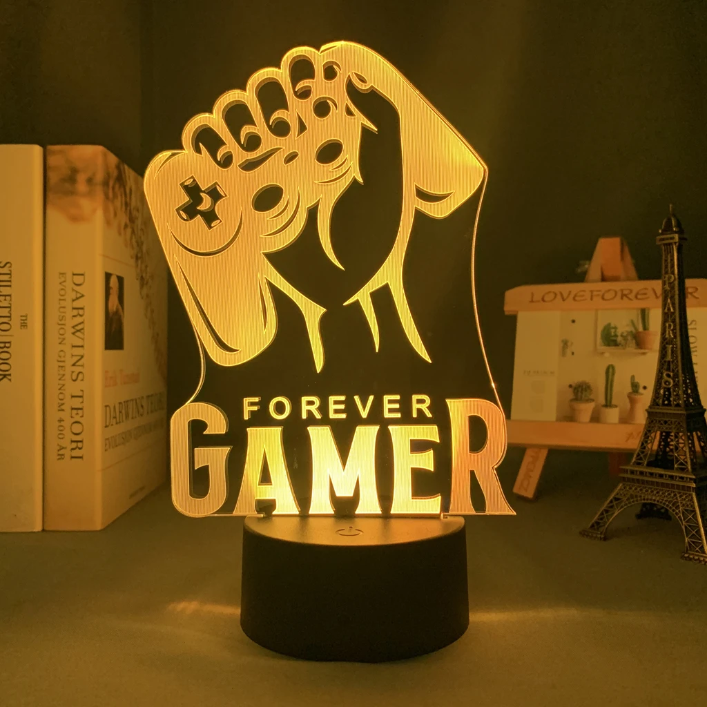 Spiel Controller Led Licht Gamer Hand für Kind Schlafzimmer