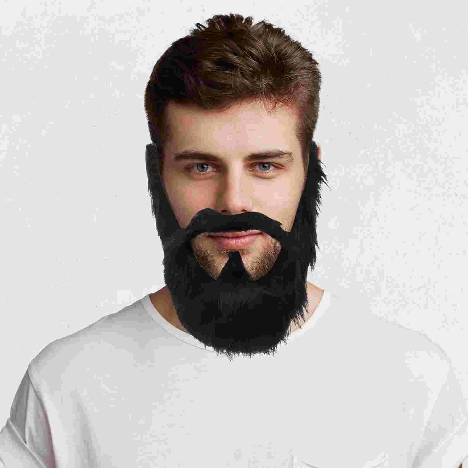 

Fake Beard Funny Realistic Bushy Beard Artificial Mustache For Disguise Game Party Cosplay Costume Props
