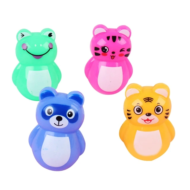 Festival Tumbler Toy Set of 20pcs Toddler Bathtub Toy Cartoon Roly-Poly Mini Doll for Christmas Stocking Stuffer & Gift 1