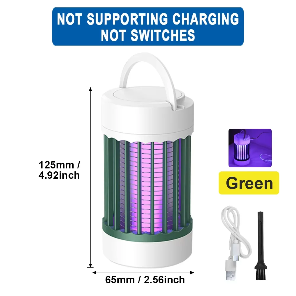 ตัวเลือกสินค้า โคมไฟฆ่ายุง UV ชาร์จ USB ใช้ได้ทั้งในบ้านและแคมป์ปิ้ง