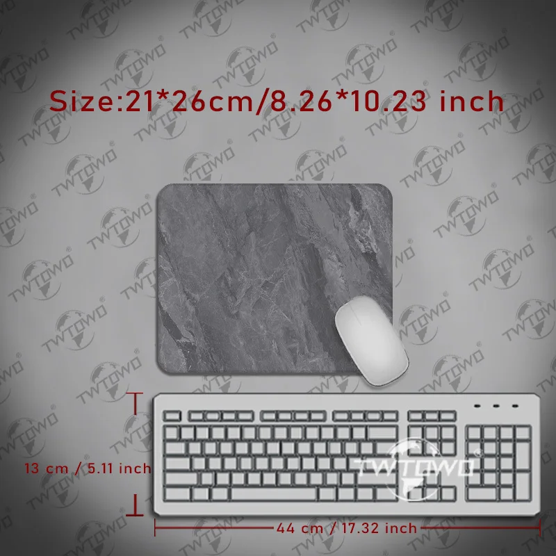 لوحة ماوس قيمنق XL رخام رمادي