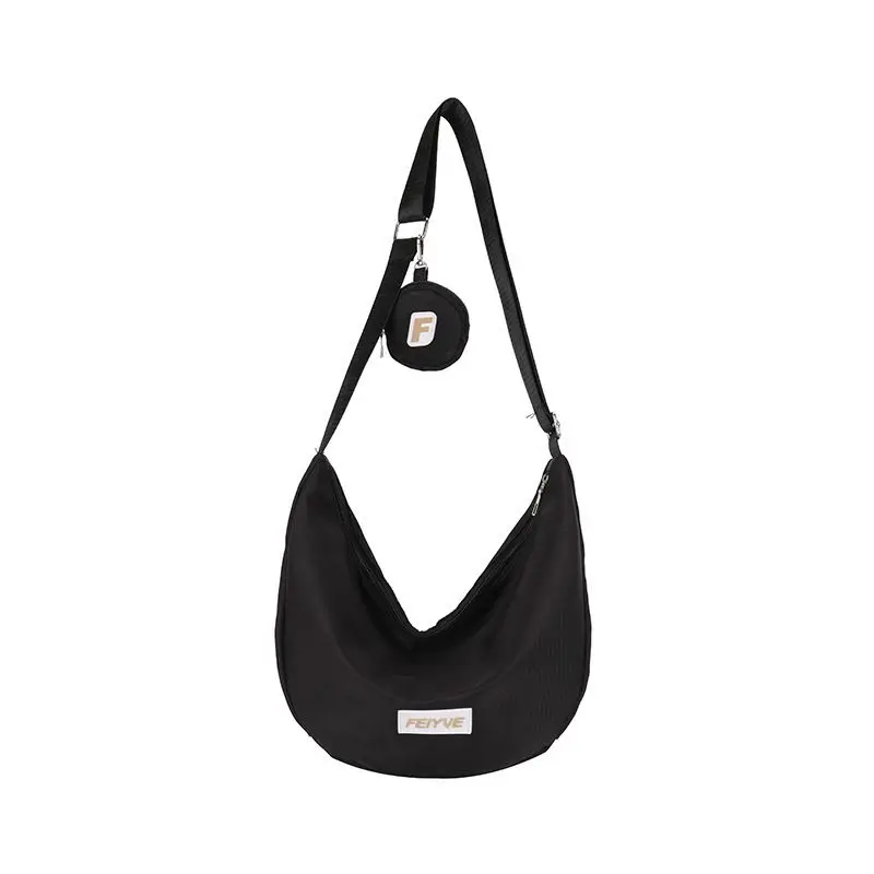 

Nylon Dumpling Bag Large Capacity Crossbody Bag Ladies Casual Simple Commuter Shoulder Bag Teenager Students Tote Handbags Purse