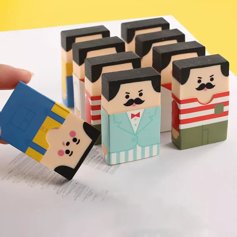 Pencil eraser Kawaii Carton Old Man Cute Rubber