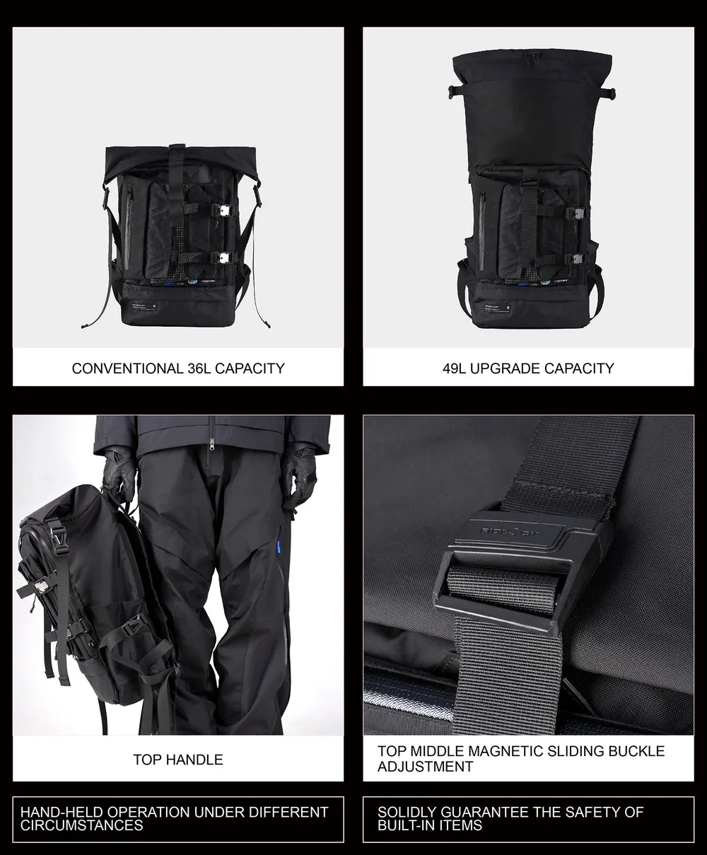 Reindee Lusion 24ss FP01 Multifunctional backpack combined materials xpac cd hard shell techwear accessories edc carrier