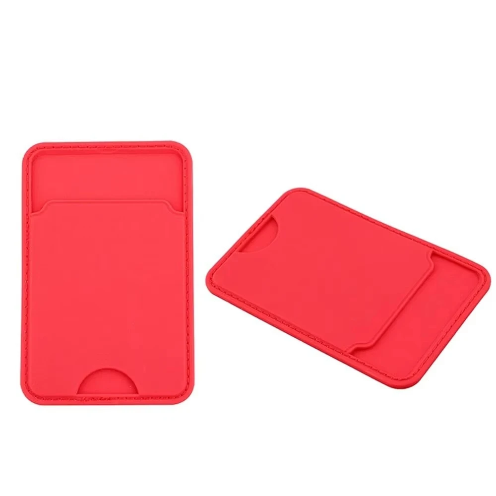 Silicone Business Credit Pocket Adhesive Mobile Phone Back Slot ID Bank Card Phone Pouch Back Paste Sticker Card Holder wallet card holder card holder credit card holder card wallet