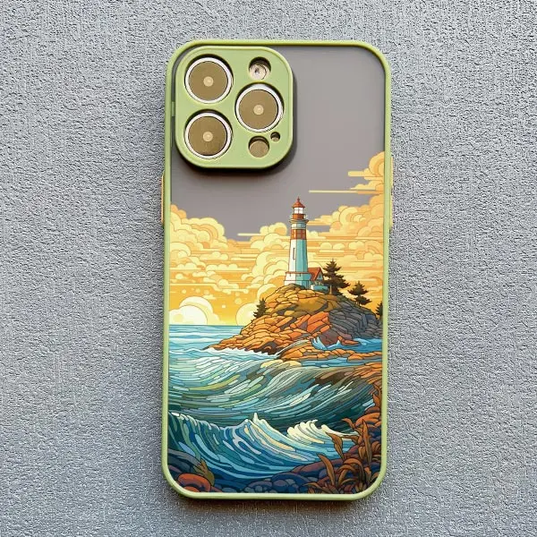 thumbnail image 1 of Funda de teléfono Sunrise Scenery para iPhone 15 14 Plus Pro Max 13 12 11 Pro Max Mini XR X XS 7 8 Plus SE Gorgeous Mountain River Cover, 1 of 5