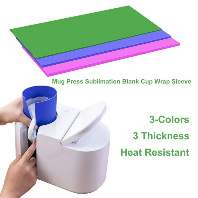 Silicone Wrap For Cricut Mug Press Machine Sublimation Print,3  Thicknesses,Compatible For Tumbler Heat Press Accessories - AliExpress
